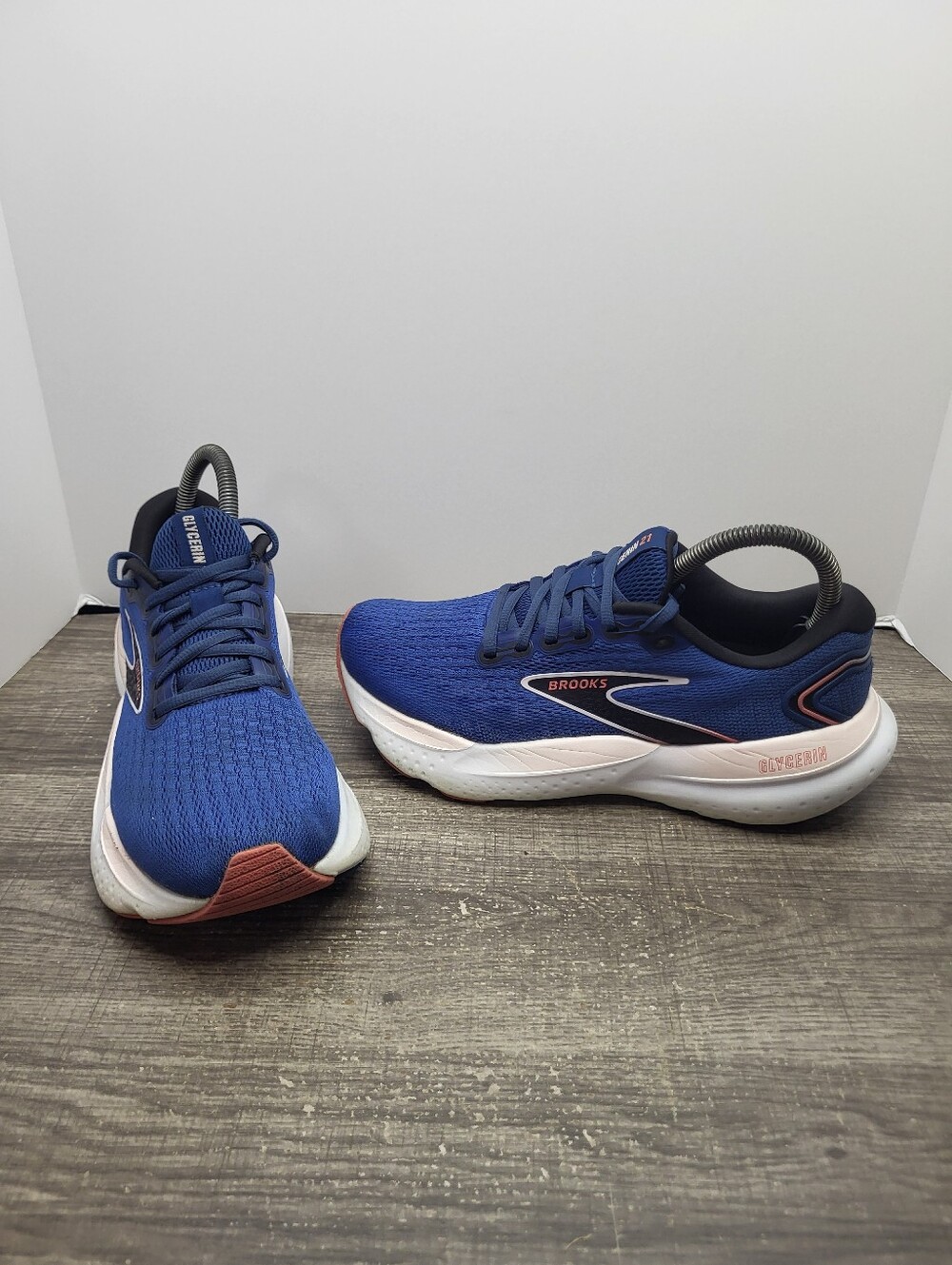 Brooks Glycerin 21 Shoes Womens Size 7.5 Blue Running Sneakers Road Running